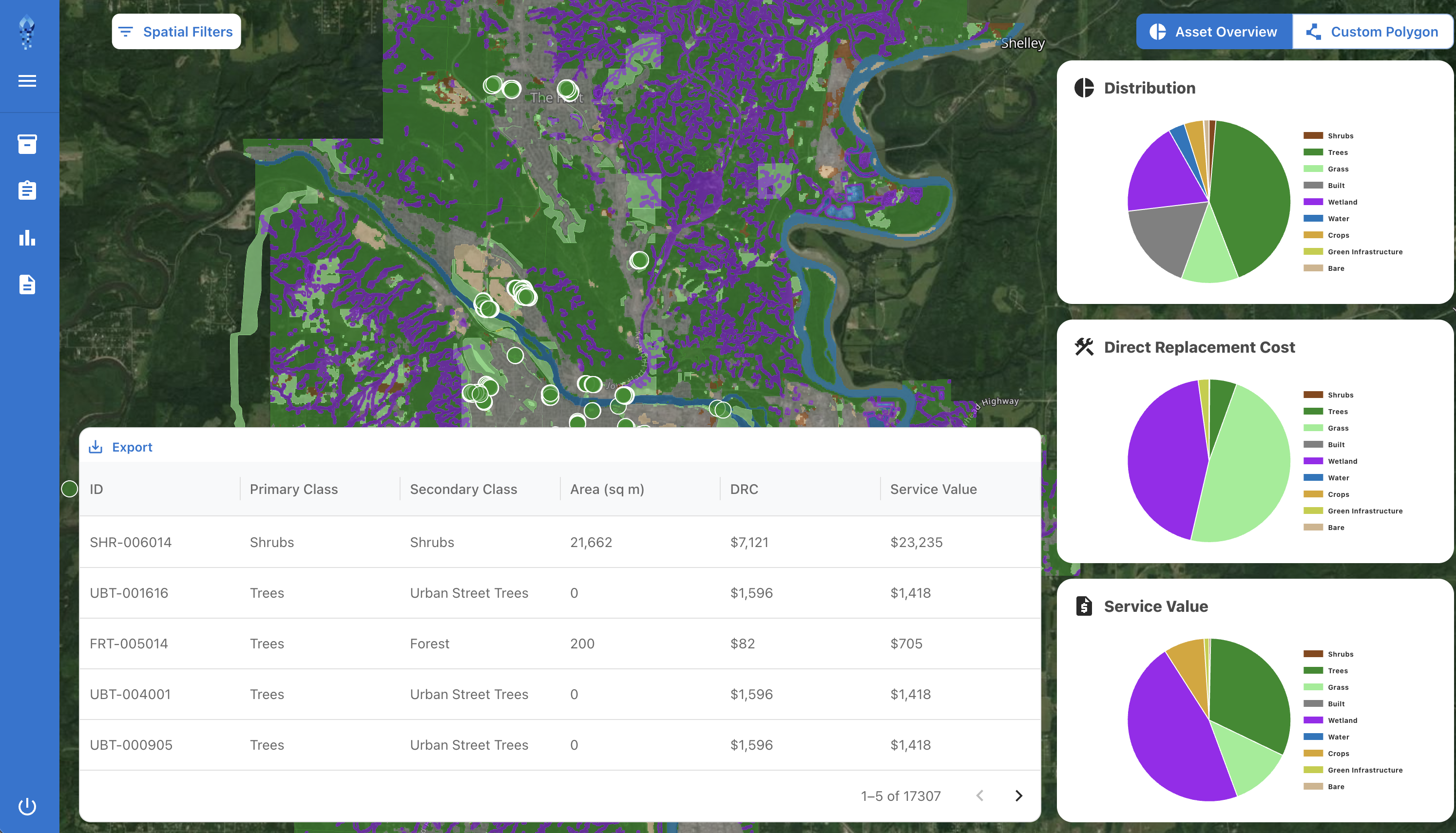 Novion home dashboard with asset map and value distribution